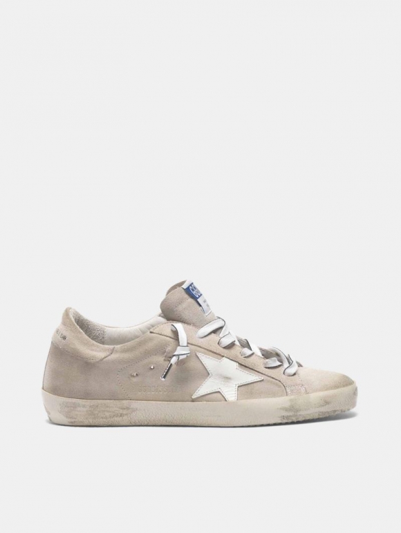 Super-Star golden goose sneakers in suede leather