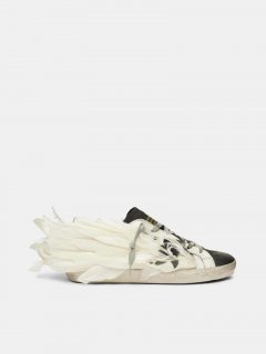 Super-Star golden goose sneakers with feathers and stencil star