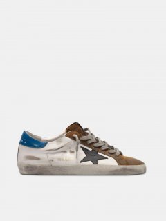 Two-tone Superstar golden goose sneakers in leather and copper s