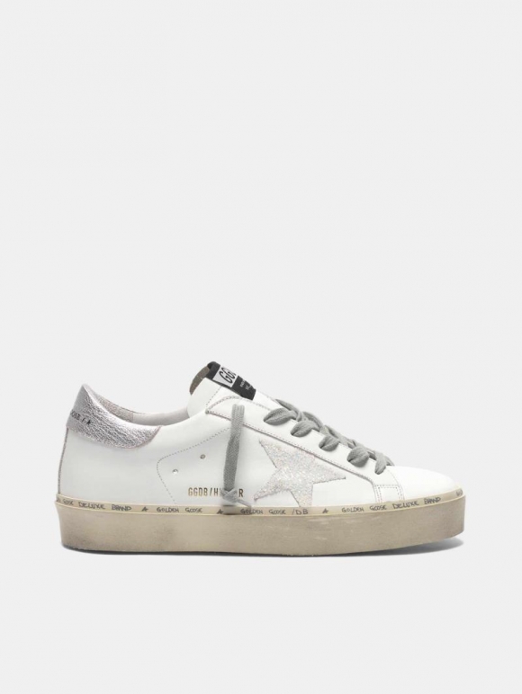 Hi Star golden goose sneakers with iridescent star and silver he