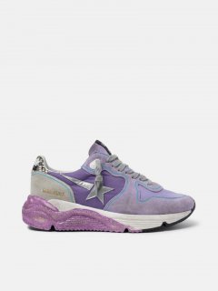 Lavender Running Sole golden goose sneakers with glittery sole a