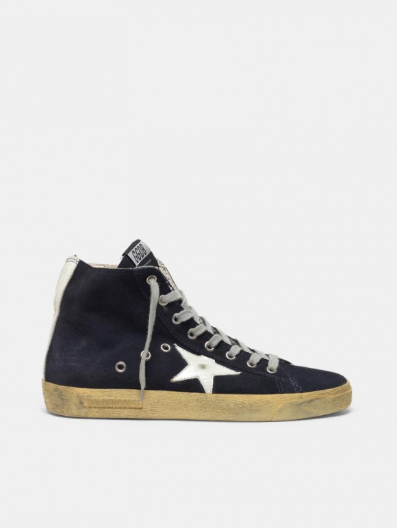 Francy golden goose sneakers in suede with leather star