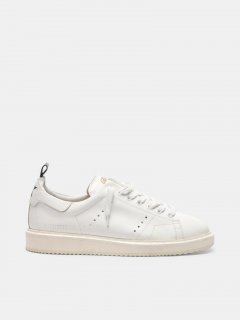 Starter golden goose sneakers in total white leather