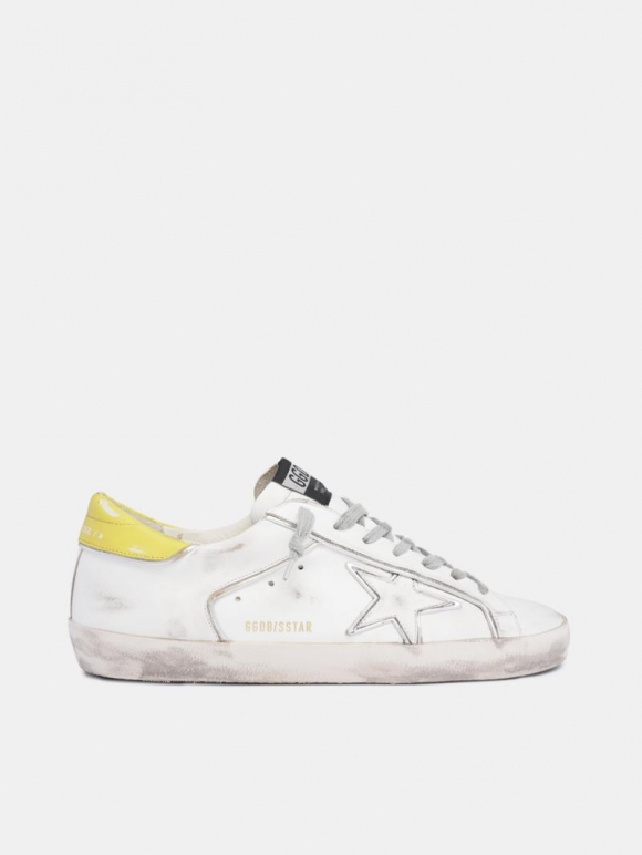 Super-Star golden goose sneakers with silver piping