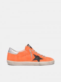 Orange suede Super-Star golden goose sneakers