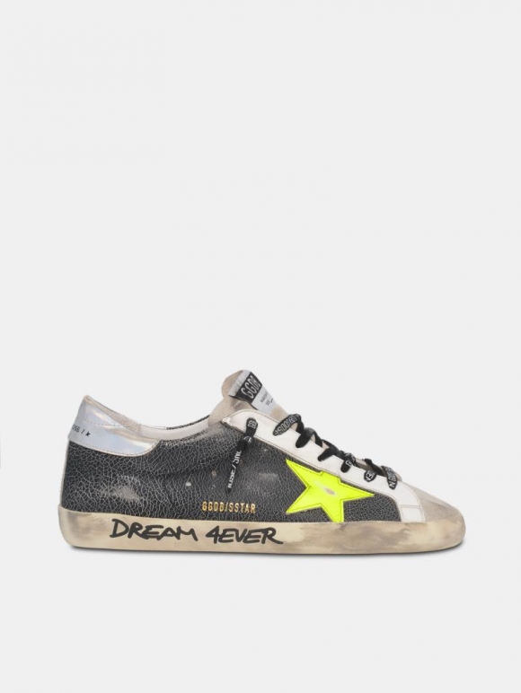 Super-Star golden goose sneakers with handwritten lettering and