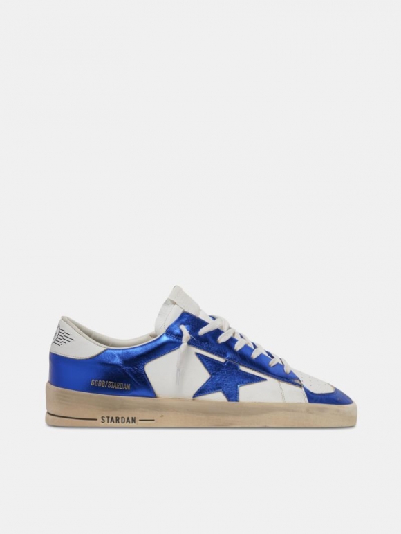 Blue and white Stardan golden goose sneakers
