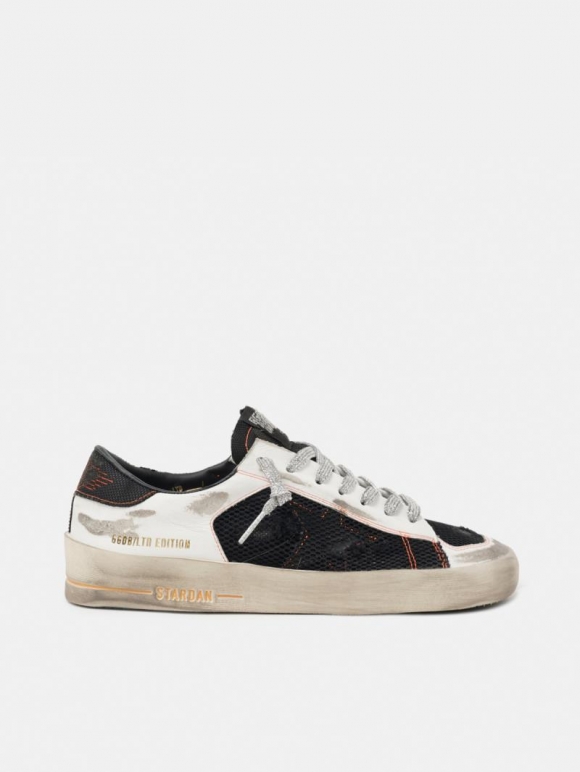 White Limited Edition LAB Stardan golden goose sneakers with sil