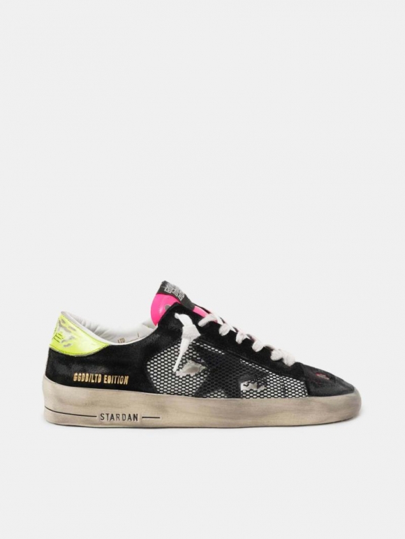 Limited Edition Stardan golden goose sneakers in fuchsia and yel