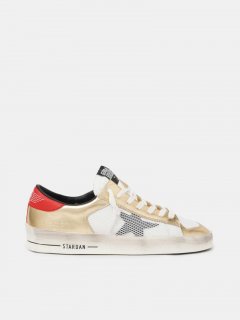 Men Limited Edition Stardan golden goose sneakers with gold in