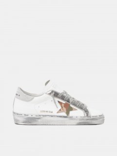 Hi Star golden goose sneakers with camouflage star and glittery
