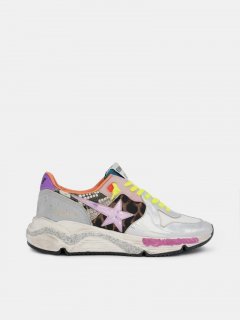 Holographic Running Sole golden goose sneakers with animal-print