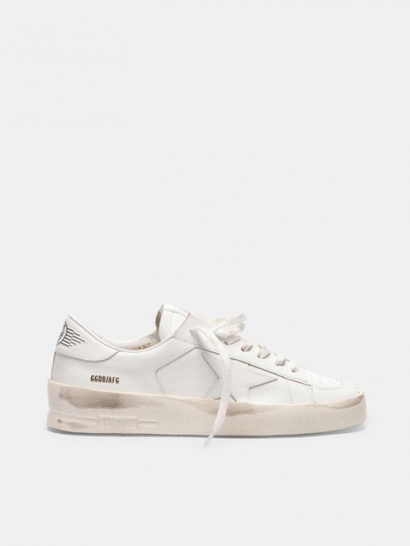 Stardan golden goose sneakers in total white leather