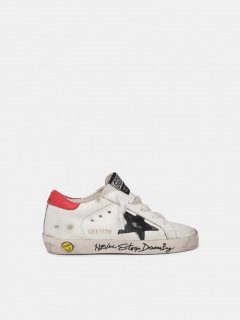 Super-Star golden goose sneakers with painted star and hand-deco