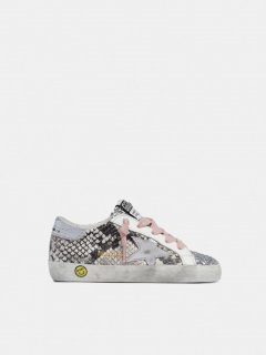 Super-Star golden goose sneakers with snakeskin-effect leather u